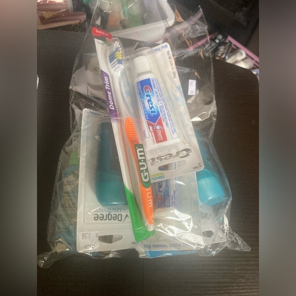 Mystery bag of travel size items. 4 available. Random bag picked. All Brand new
